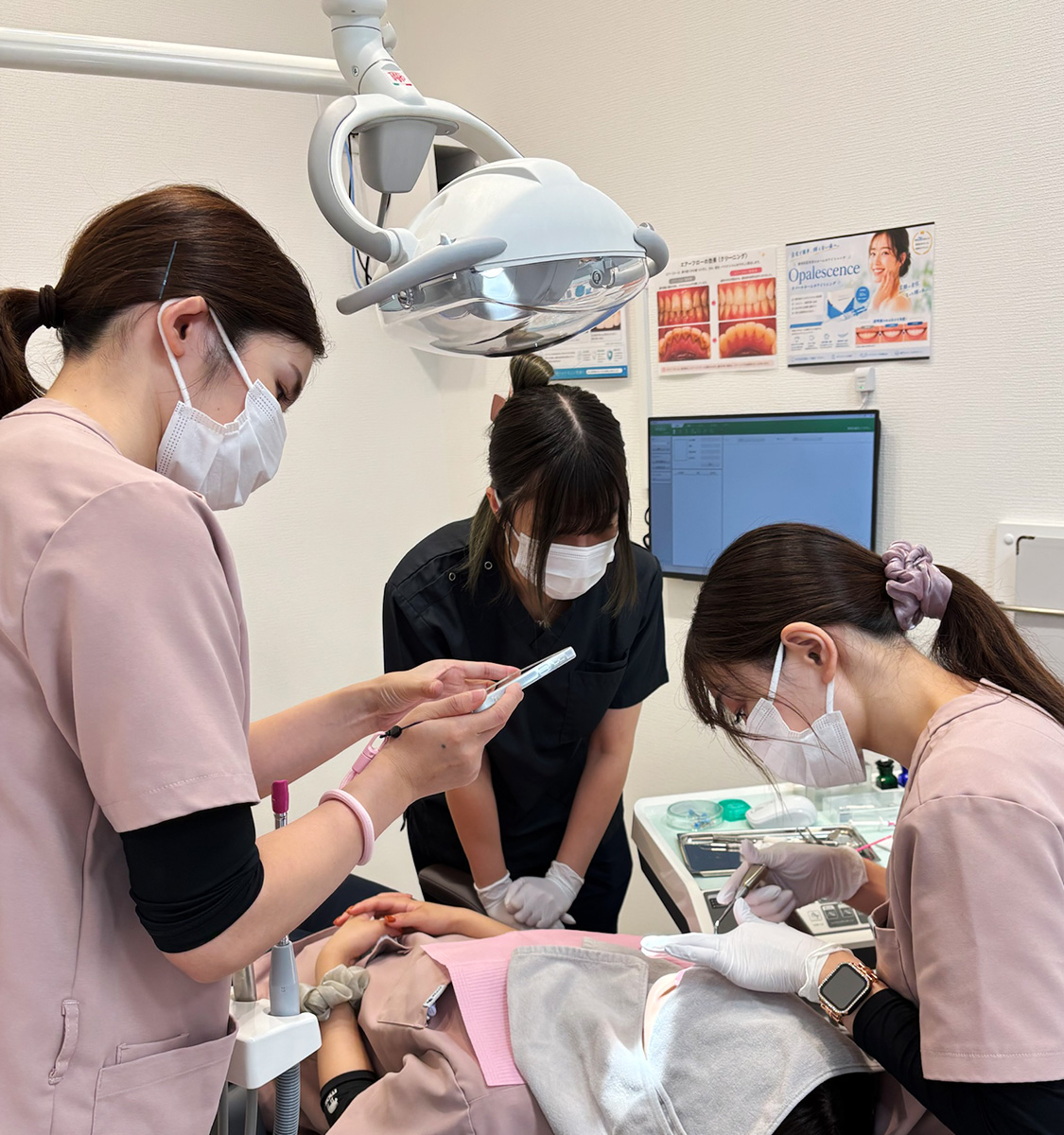 院内研修による技術の統一